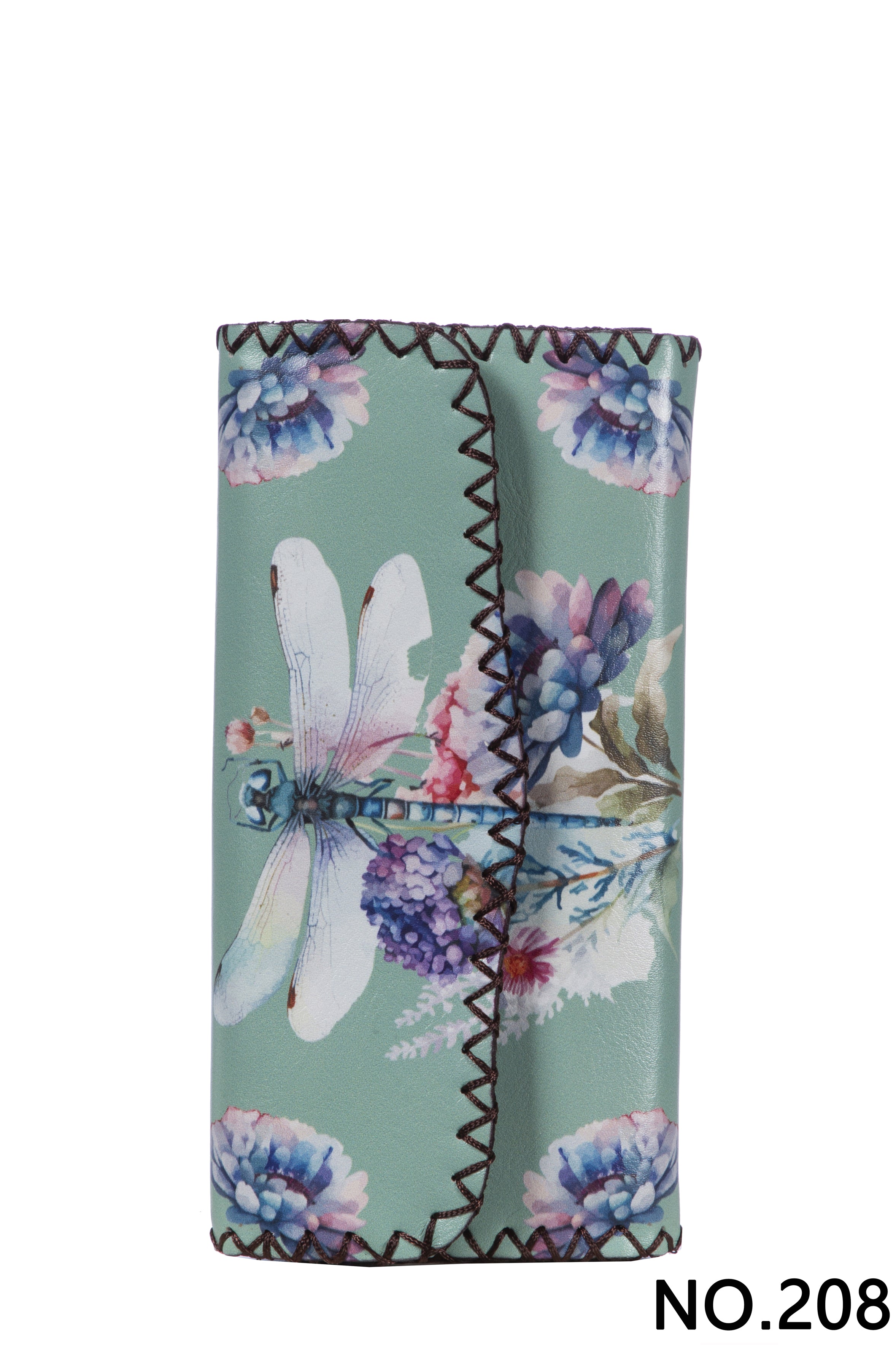 Dragonfly Print Hand Stitch Wallet HB0582-NO.208