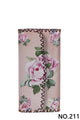 Cartera con estampado de rosas y puntadas a mano HB0582-NO.211