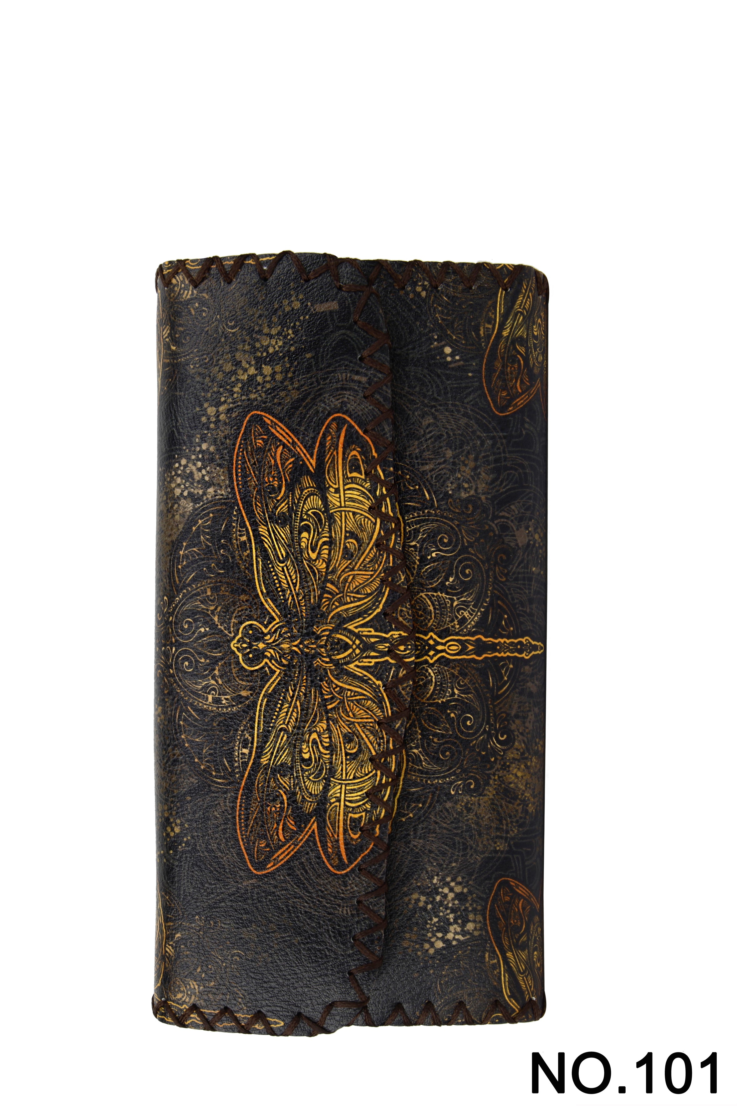 Dragonfly Print Hand Stitch Wallet HB0582 - NO.101