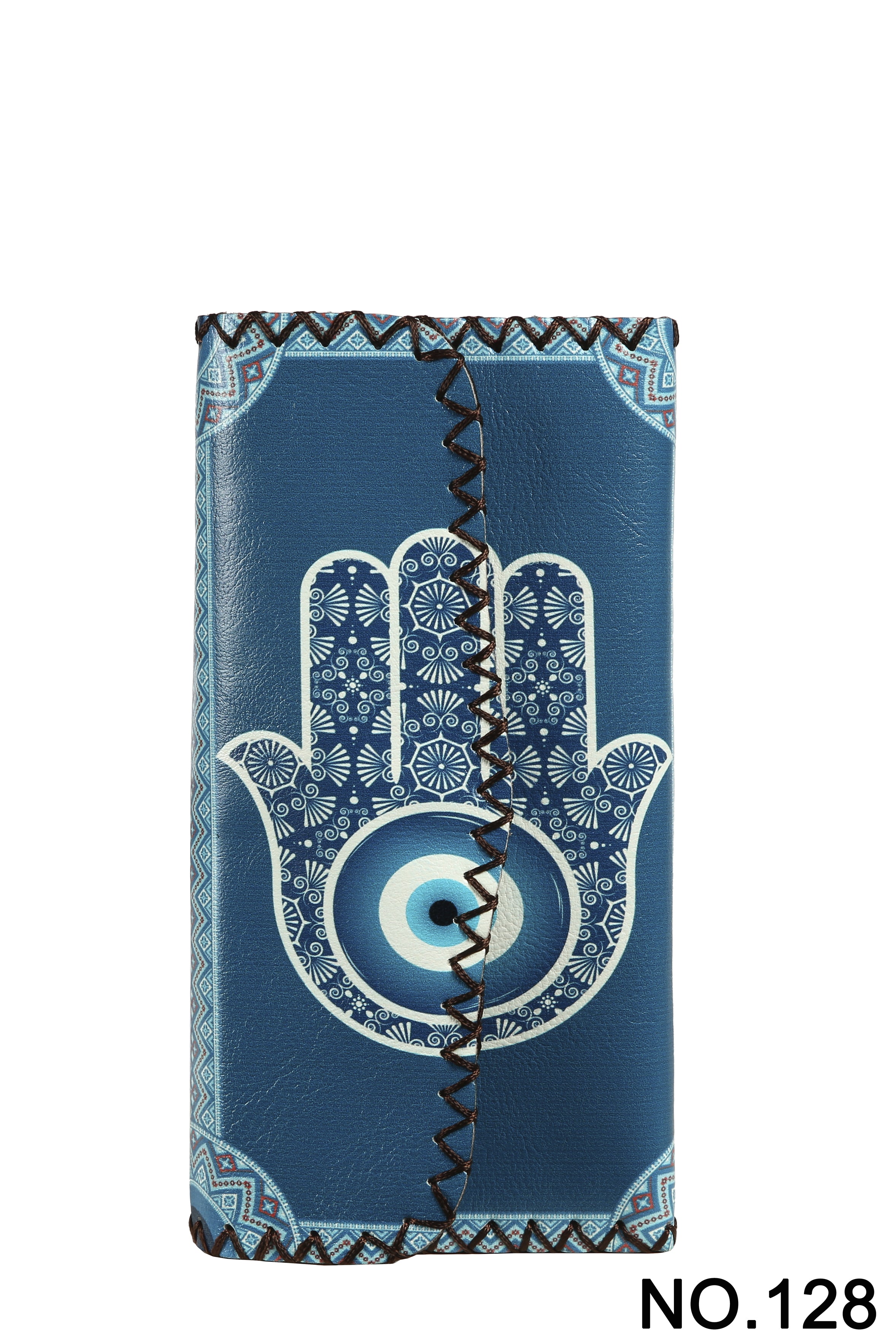 Cartera con estampado de mal de ojo de palma HB0582 - N.º 128