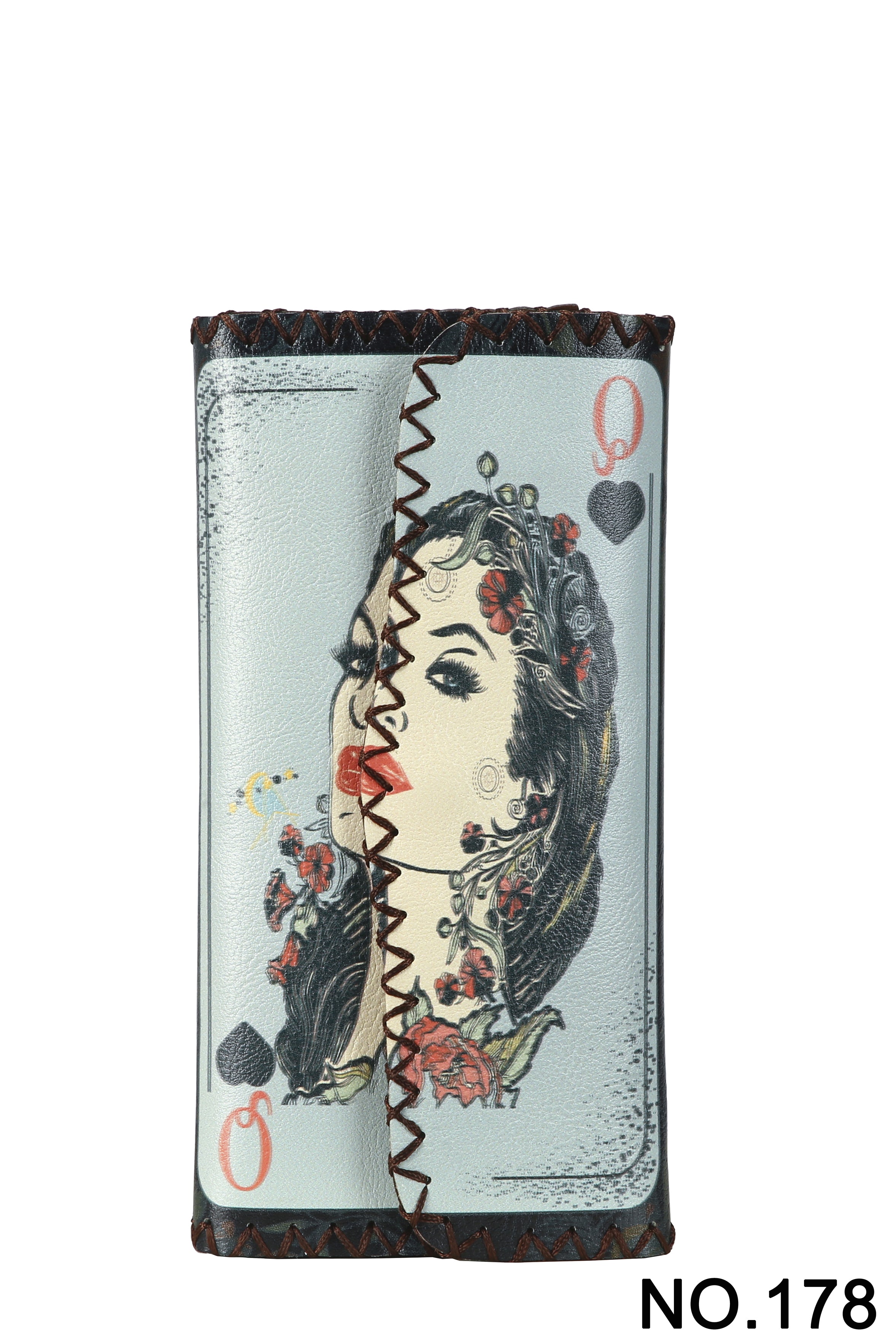 Cartera con estampado de la reina del póquer HB0582 - N.º 178