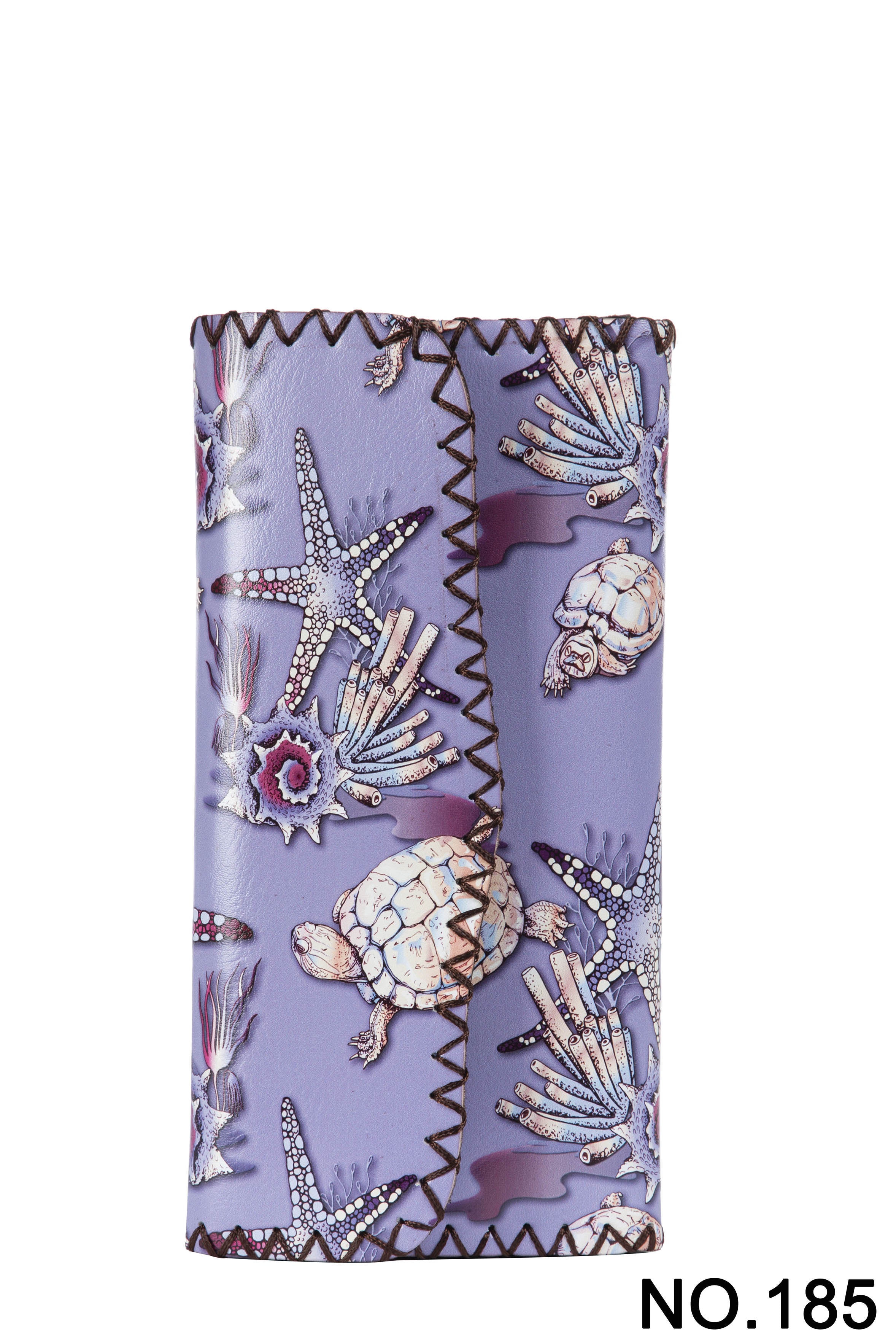 Sealife Print Hand Stitch Wallet HB0582 - NO.185PU