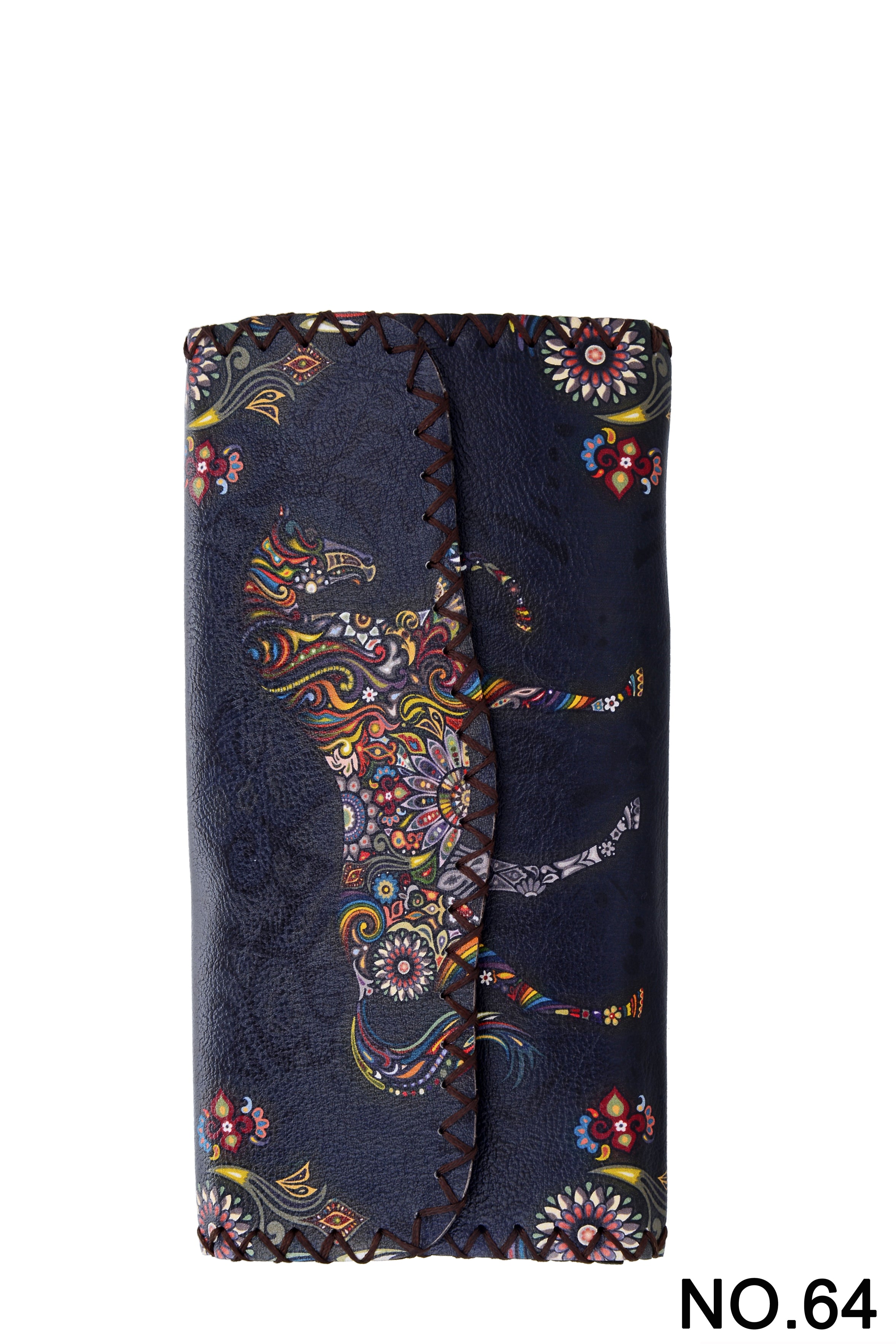 Horse Print Hand Stitch Wallet HB0582 - NO.64