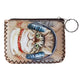 Cat With Headphones Print Hand Stitch Coin Purse HB0665 - NO.191