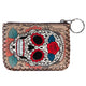 Floral Skull Print Hand Stitch Coin Purse HB0665 - NO.192