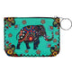 Floral Elephant Print Hand Stitch Coin Purse HB0665 - NO.66
