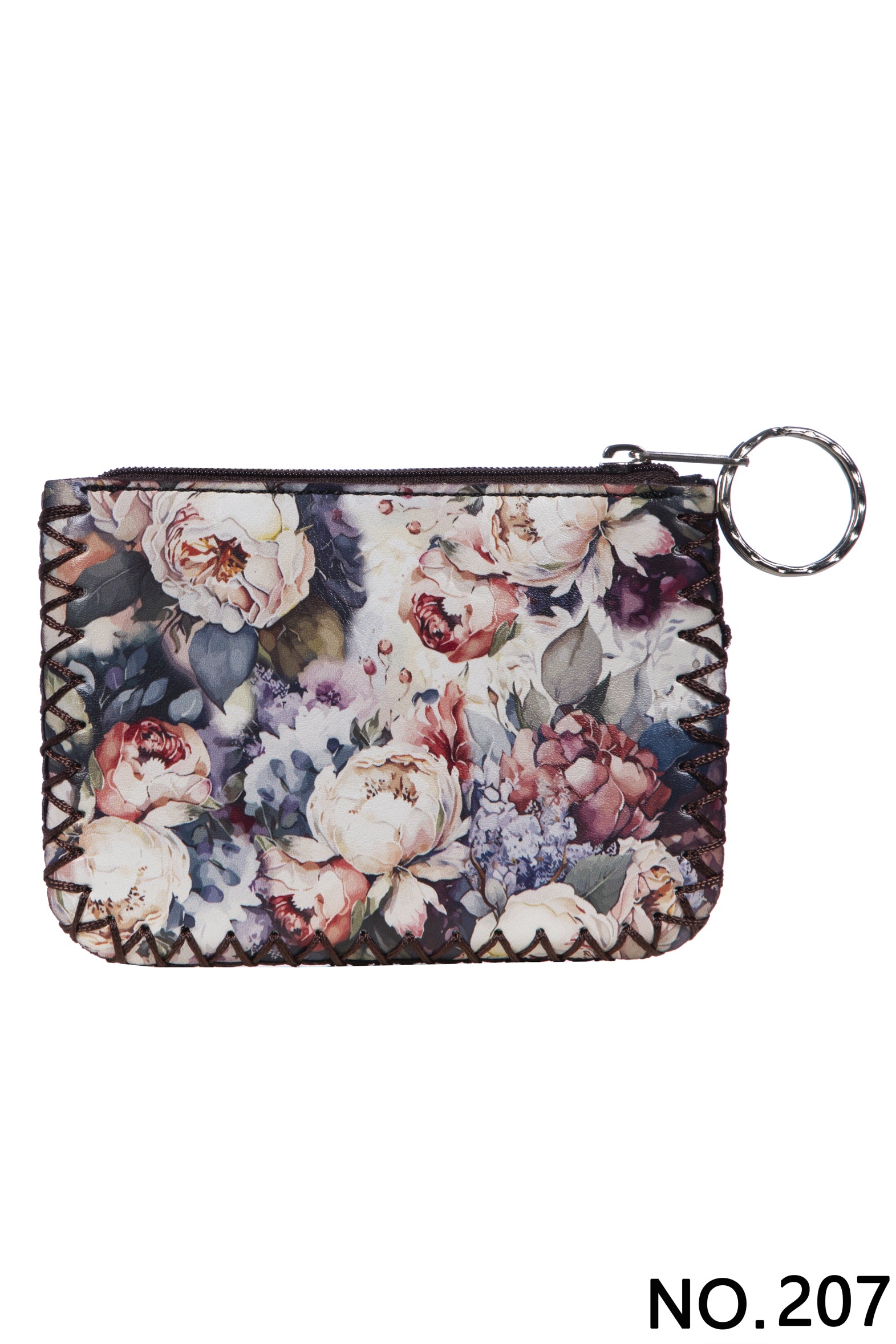 Monedero bordado a mano con estampado floral HB0665-NO.207