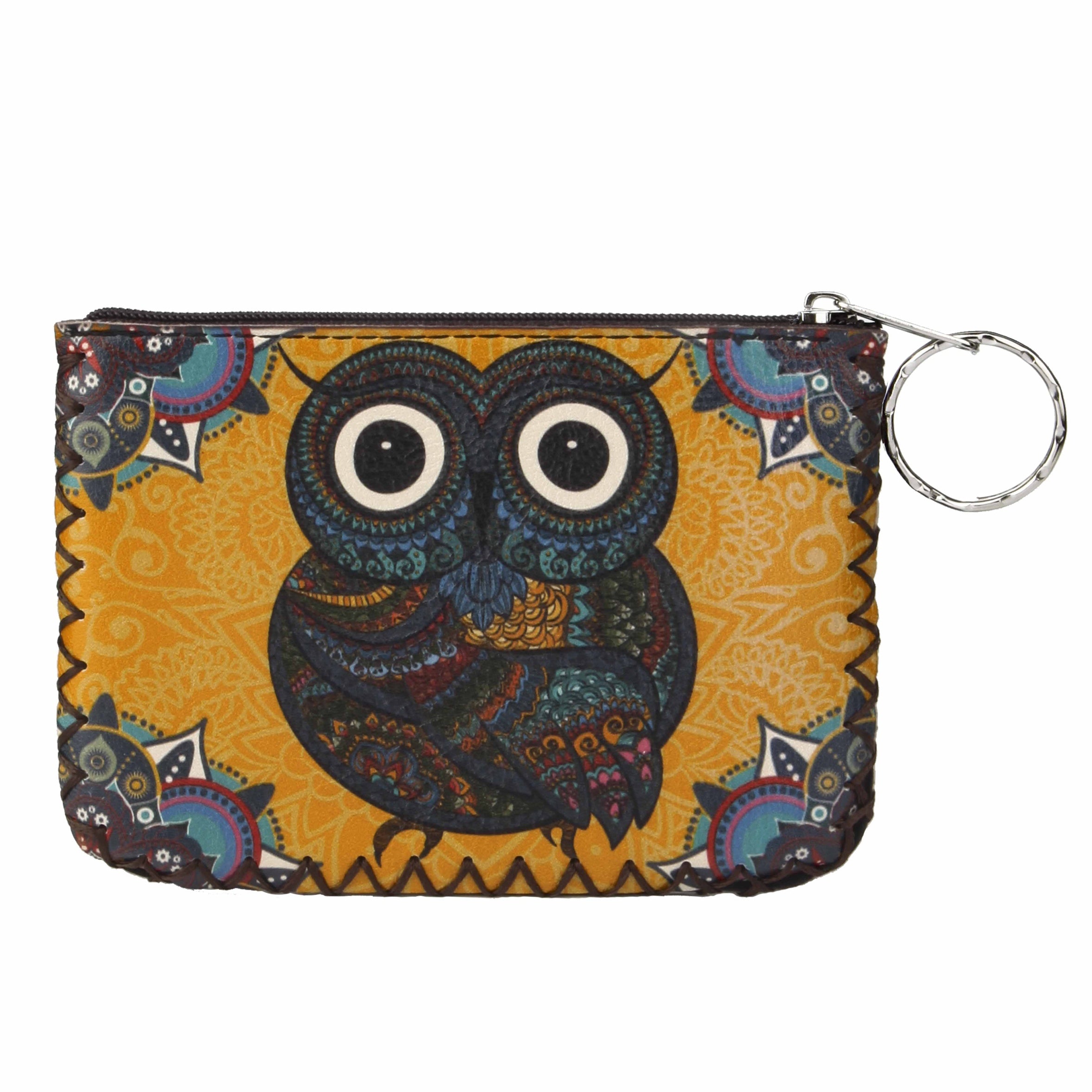 Owl Printed Coin Purse HB0665 No.38 Yellow