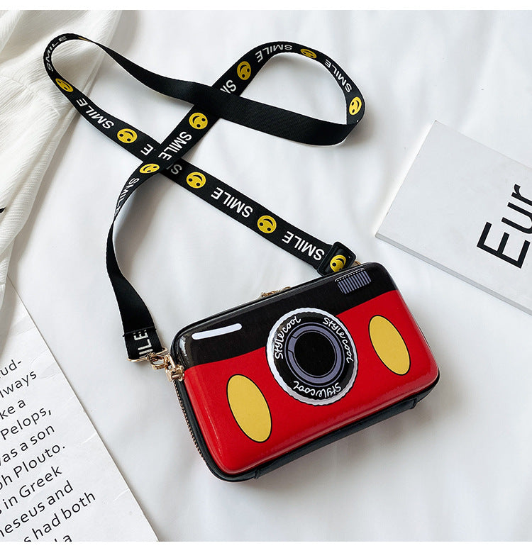 Bolsos cruzados con estampado de cámara HB0908