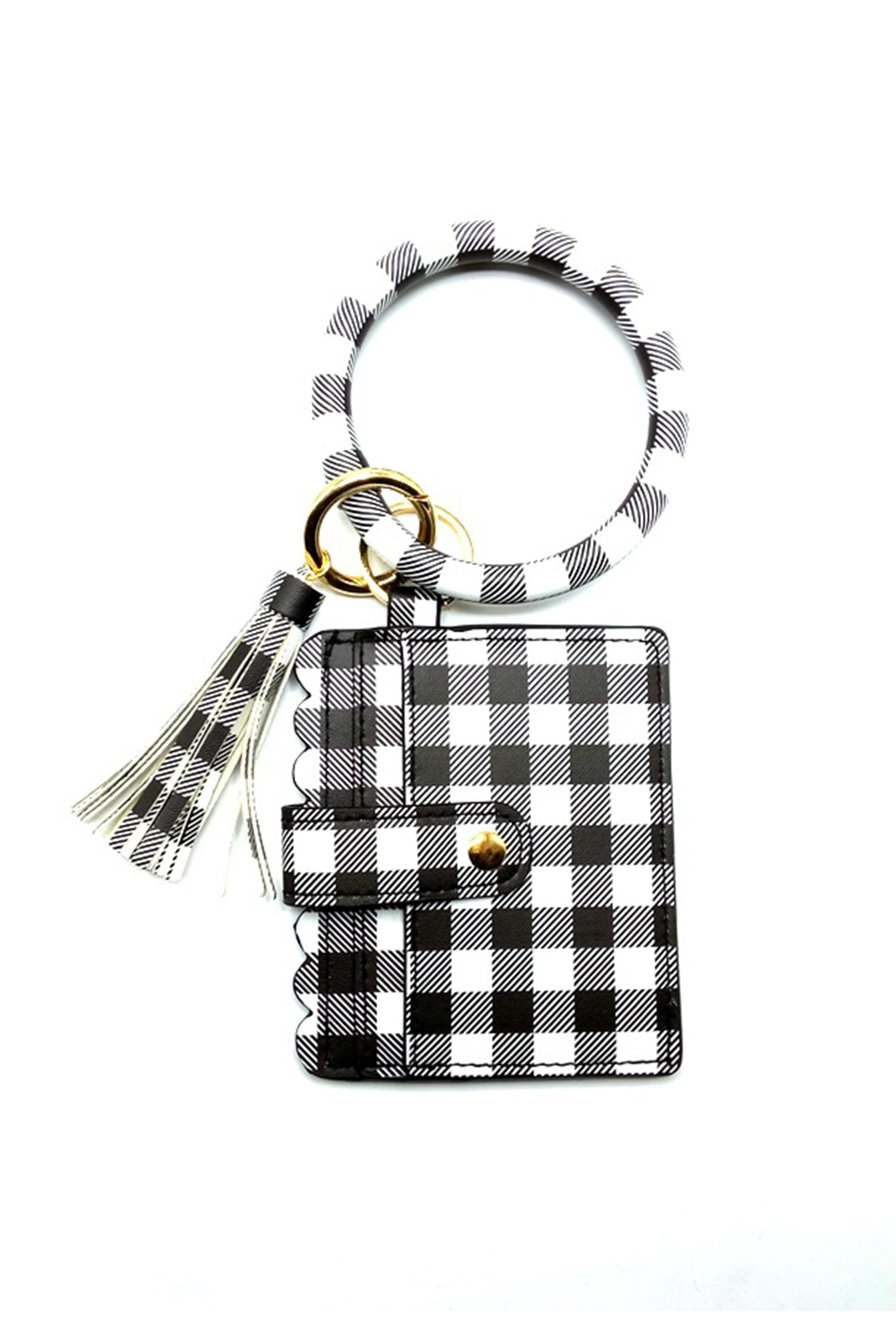 Bolsa para tarjetas de cuero PU estampada HB0928