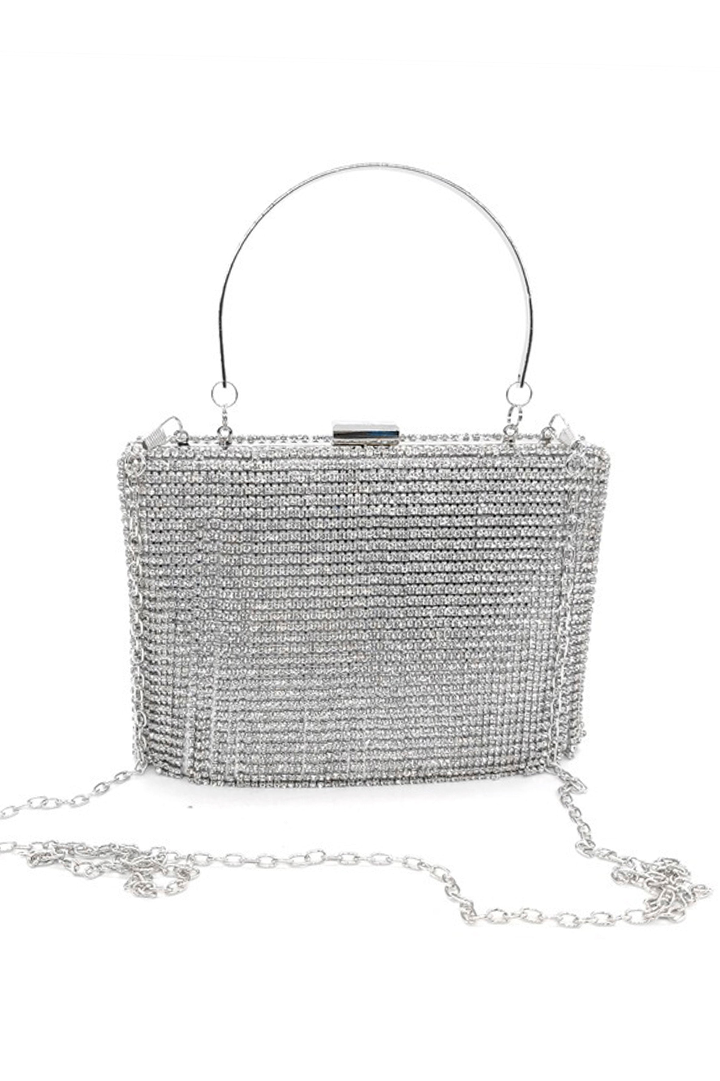 Bolsos de noche cuadrados con diamantes de imitación HB0945