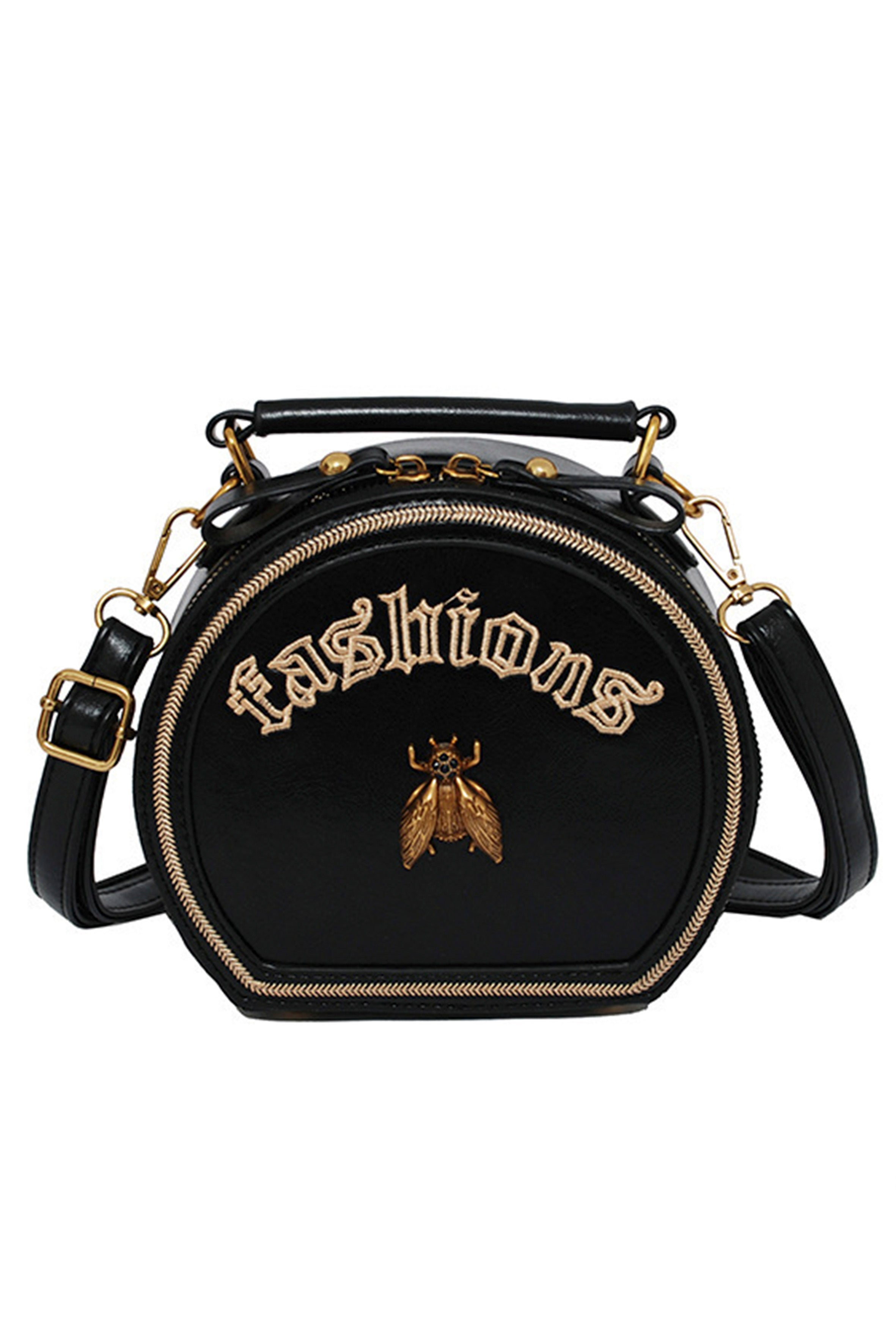 Bolso bandolera circular con forma de abeja de aleación HB1015