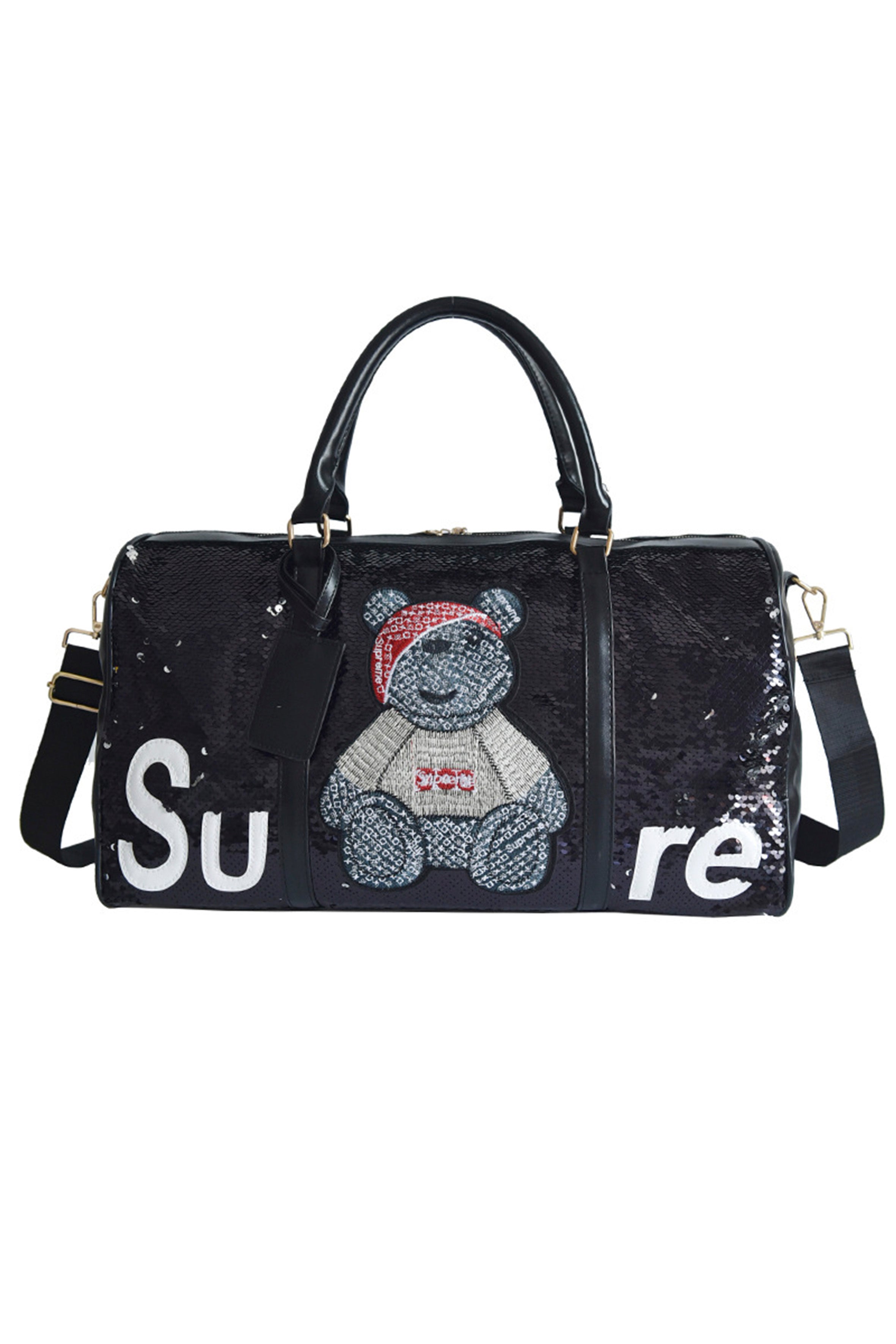 Bolsos de mano con lentejuelas de oso HB1016