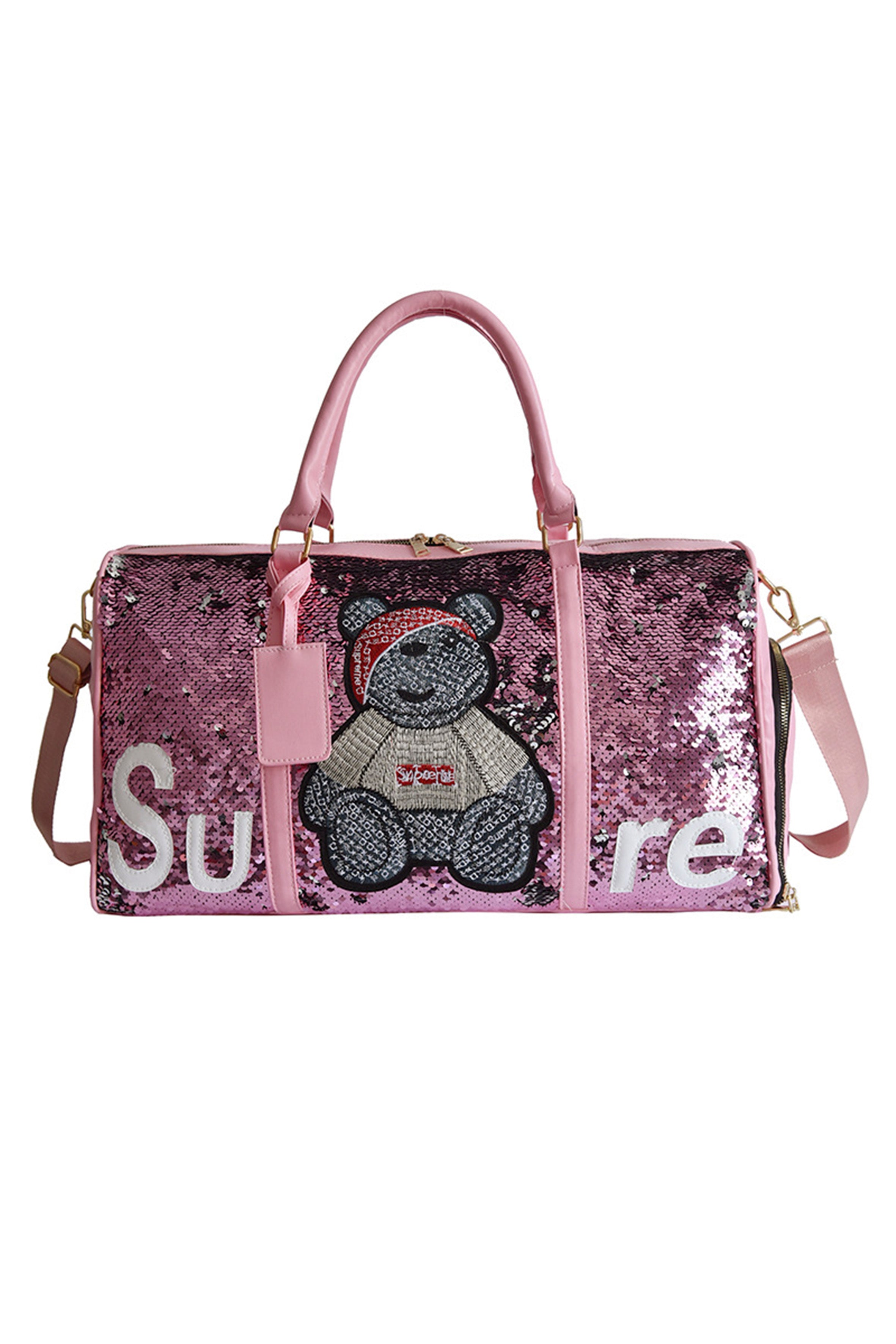 Bolsos de mano con lentejuelas de oso HB1016
