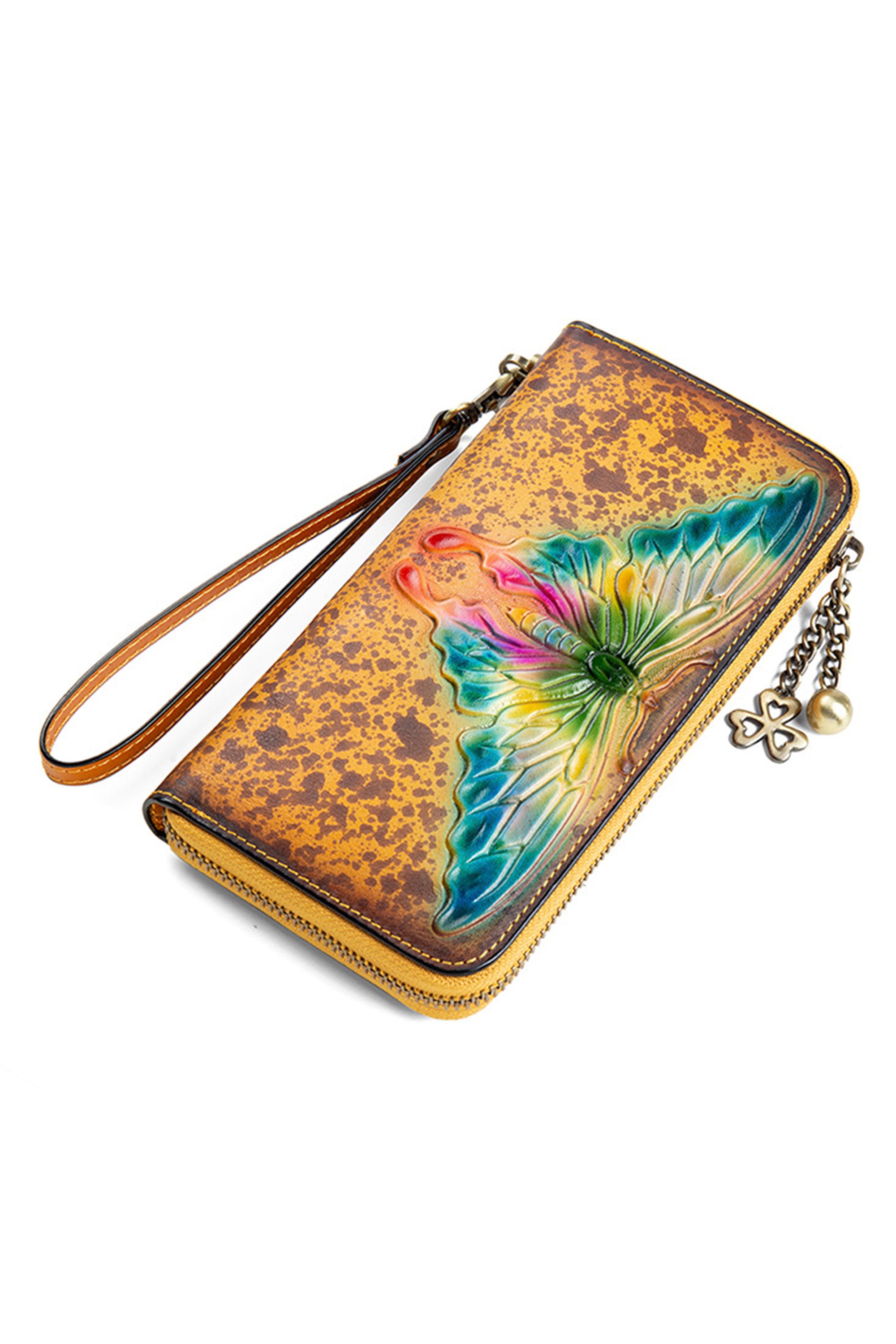 Pulseras de piel auténtica con forma de mariposa HB1158