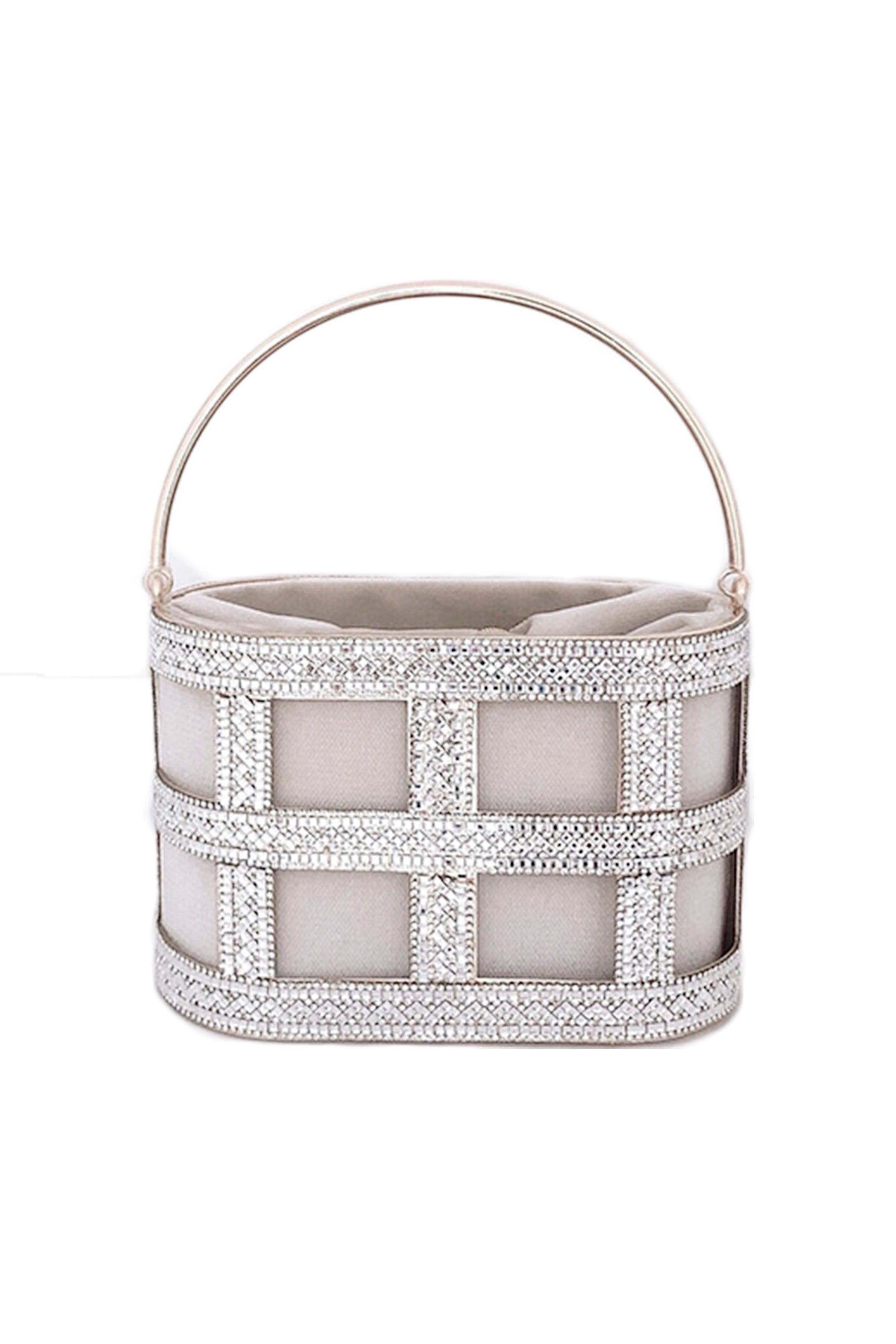 Bolsos de mano estilo europeo con diamantes de imitación redondos HB1455