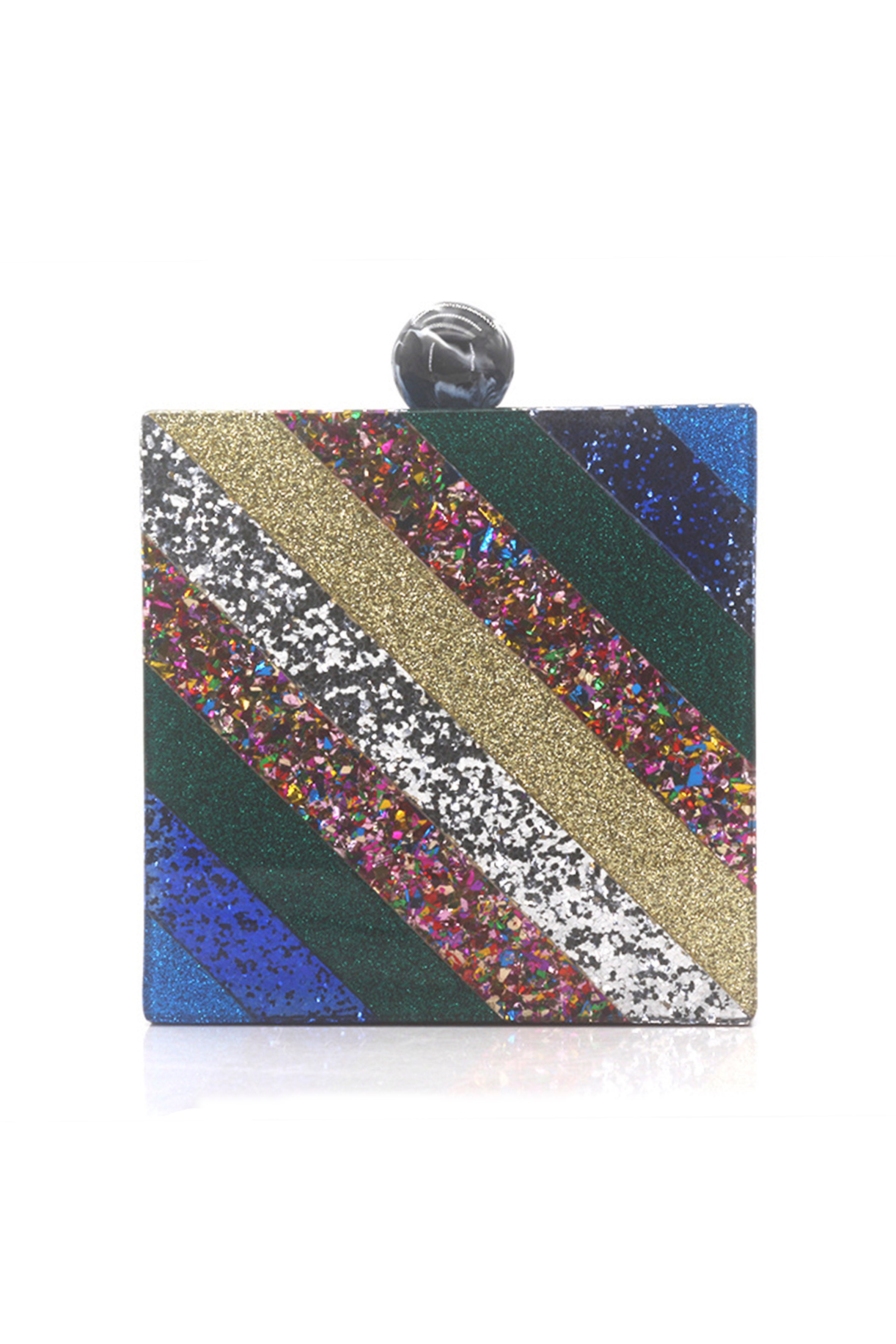 Diagonal Color Acrylic Bag HB1733