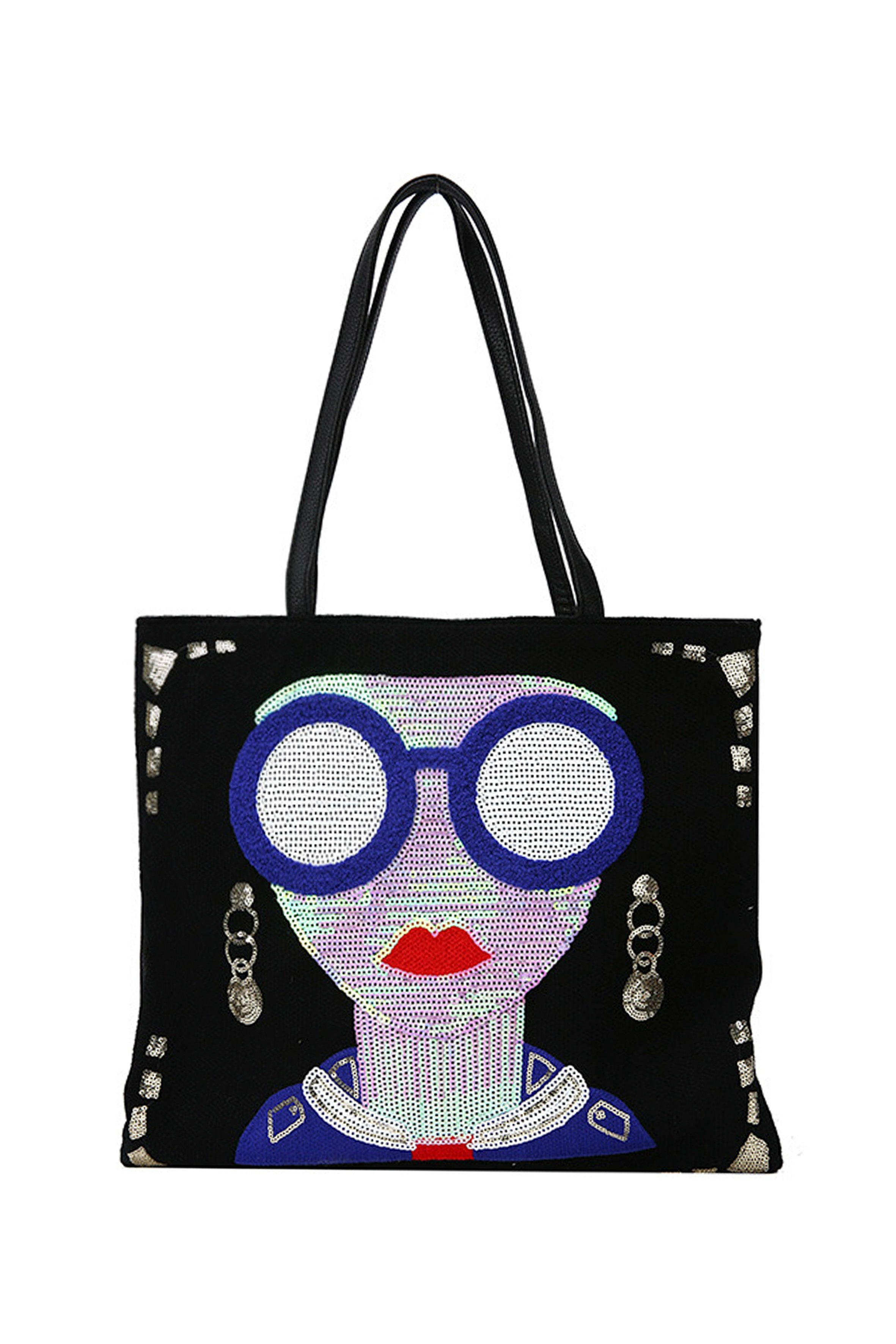 Bolso de mano con lentejuelas de Glass Lady HB1795