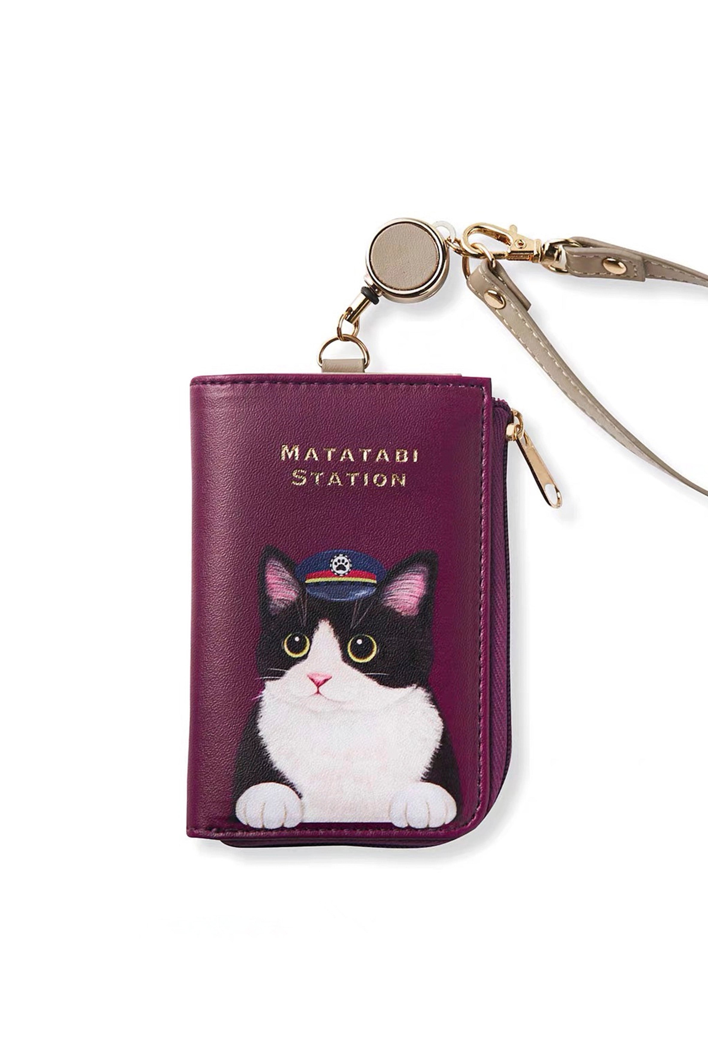 Kate spade newest meow card case lanyard Id wallet