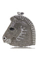 Bolso de noche con diamantes de imitación y cabeza de caballo HB2362