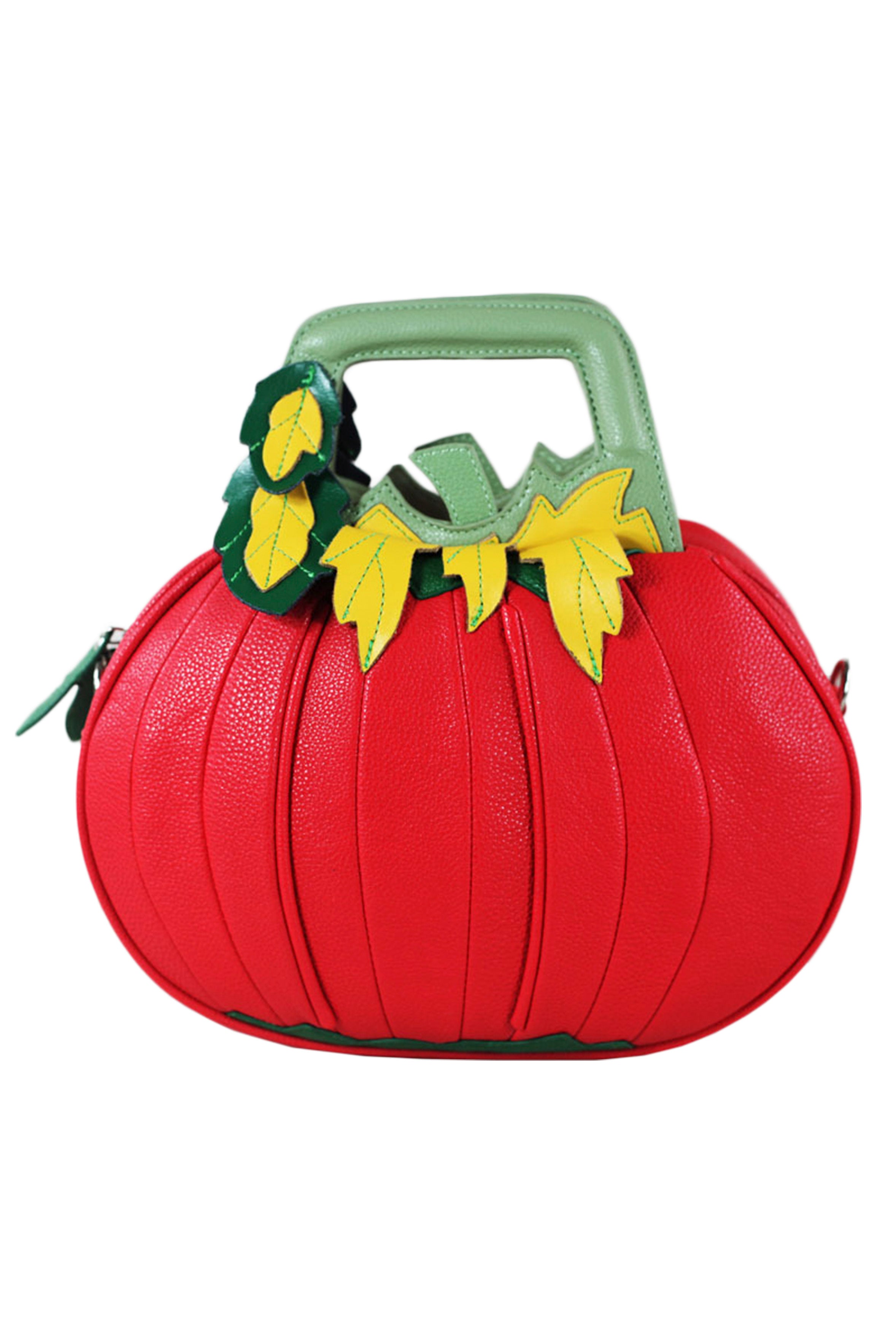 Bolso bandolera de piel sintética con forma de calabaza HB2390
