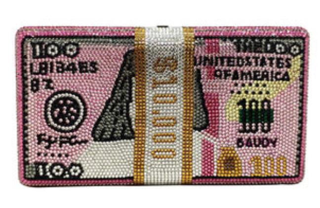 Dollar Rhinestone Box Evening Bag HB2428