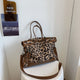Animal Printed Rivet Pu Tote Bag HB2563