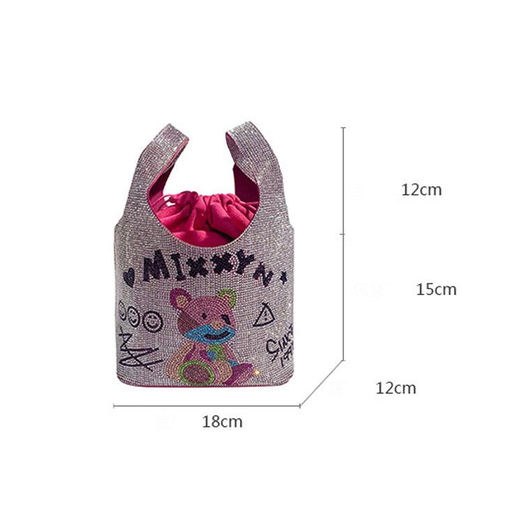 Bear Rhinestone Tote Bag HB2667
