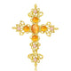 Cross Alloy Rhinestone Brooch PA6182
