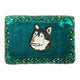 Husky Rectangle Velvet Coin Purse V0701