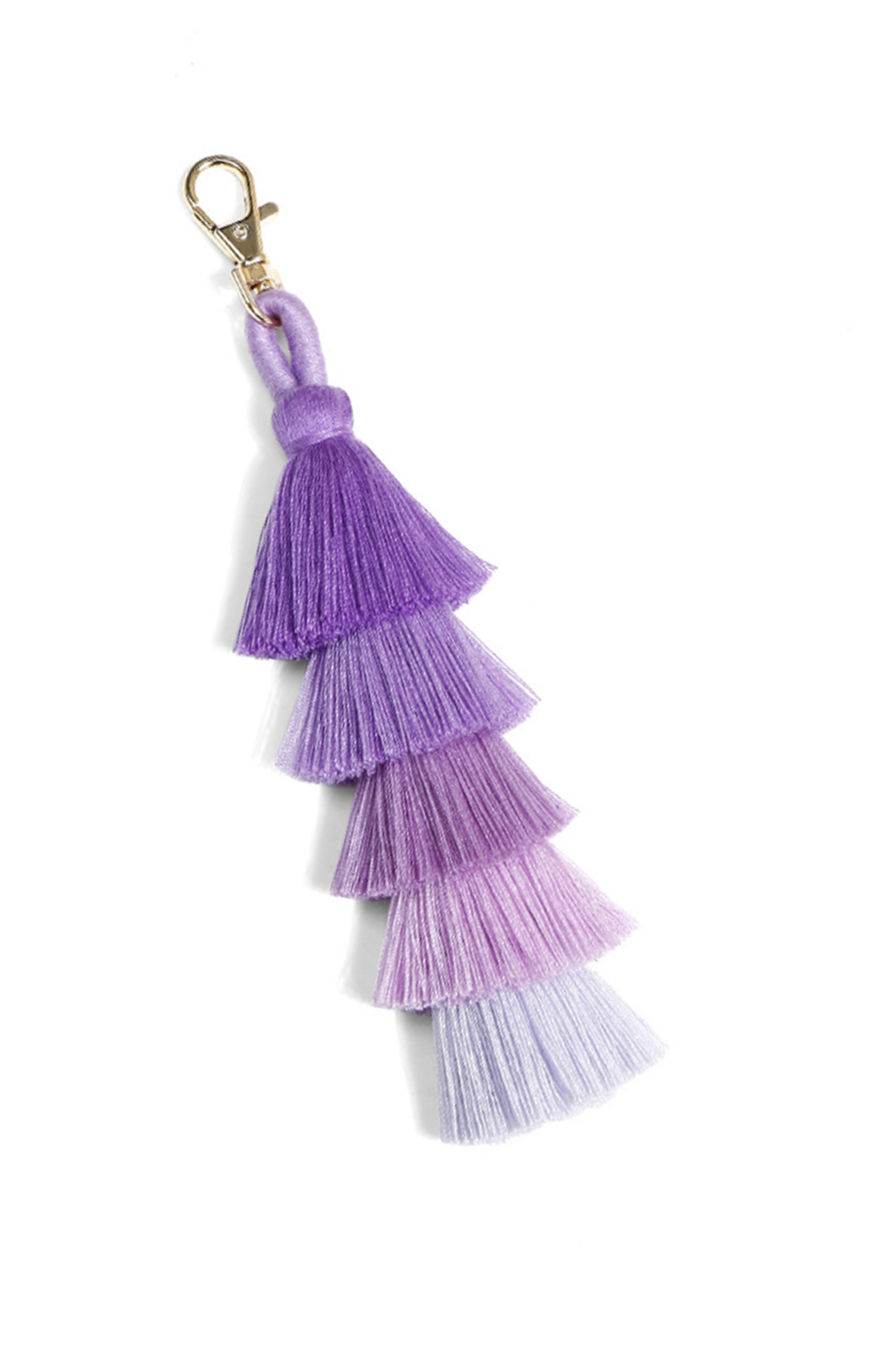 Llaveros de borlas multicolores de moda K1108