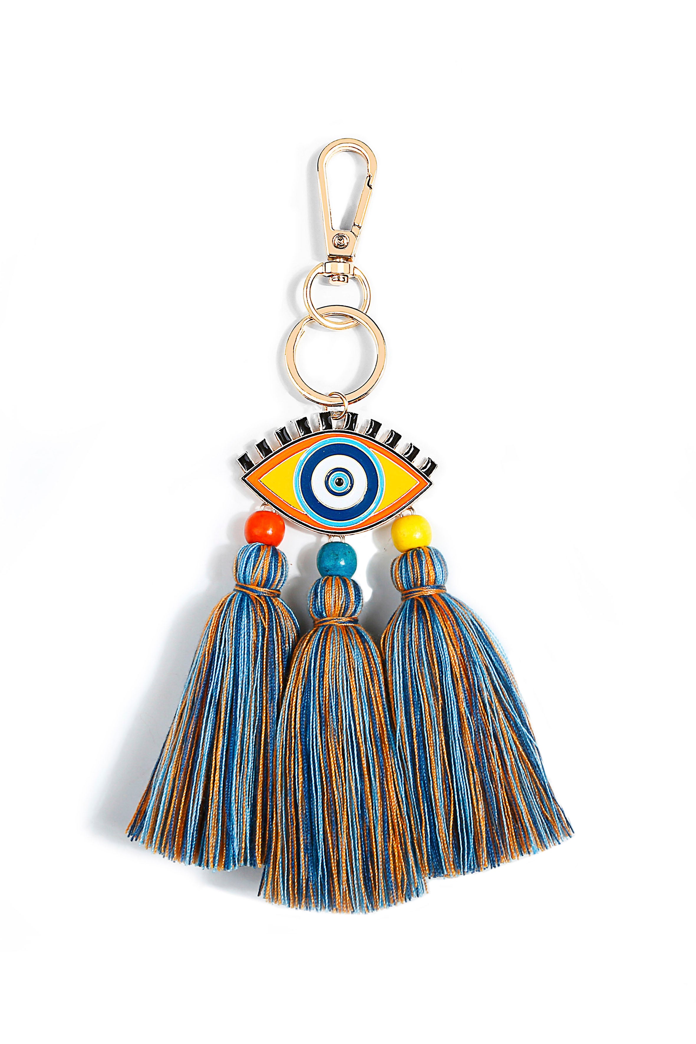 Llavero con borlas de mal de ojo K1139