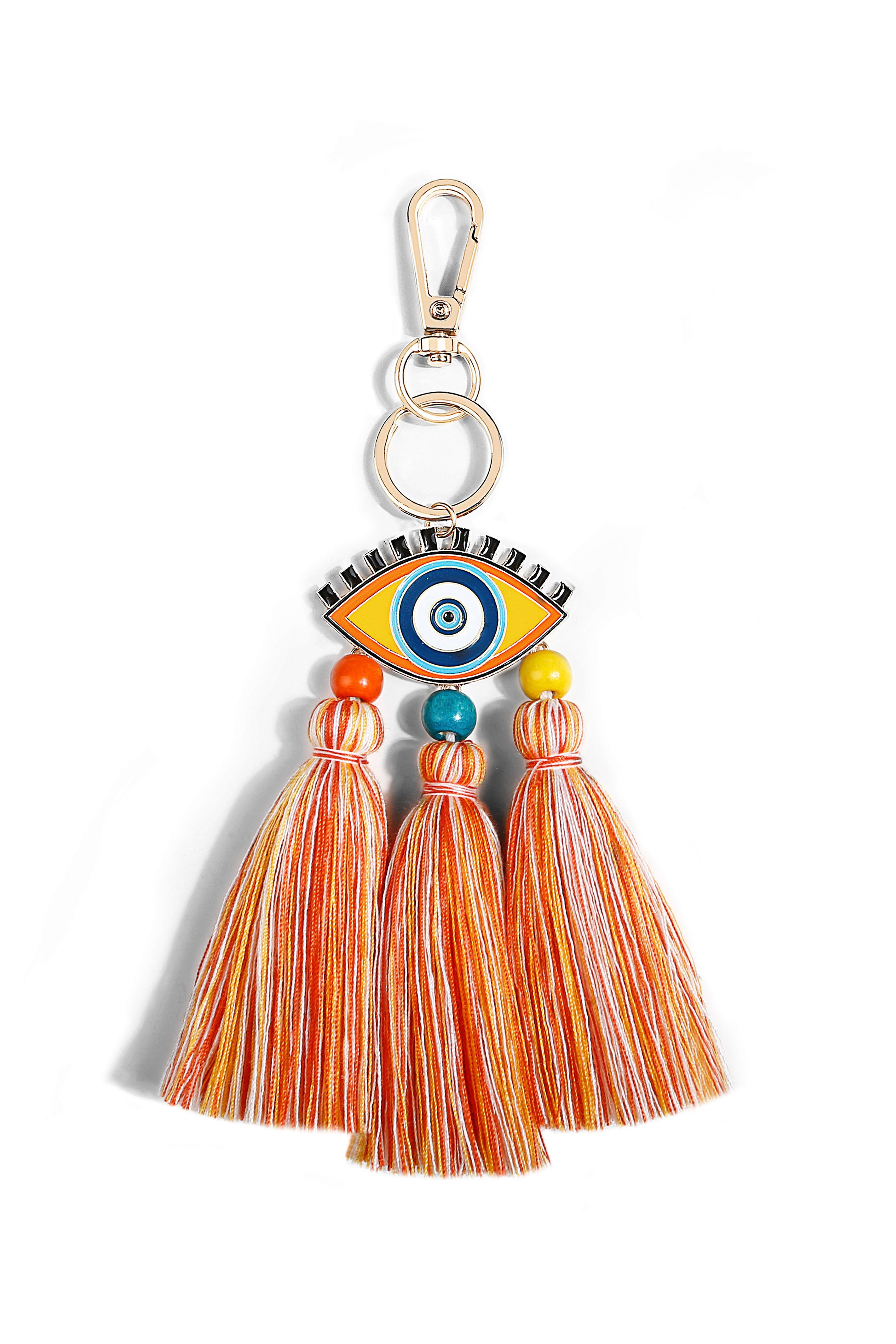 Llavero con borlas de mal de ojo K1139