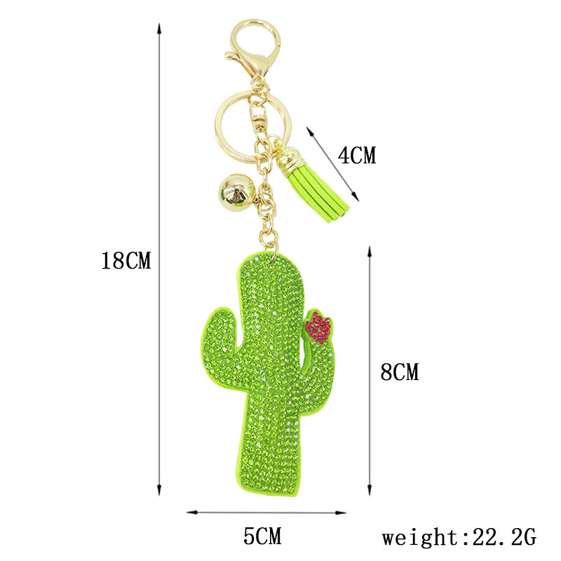 Cactus Rhinestone Key Chain K1183 Ole