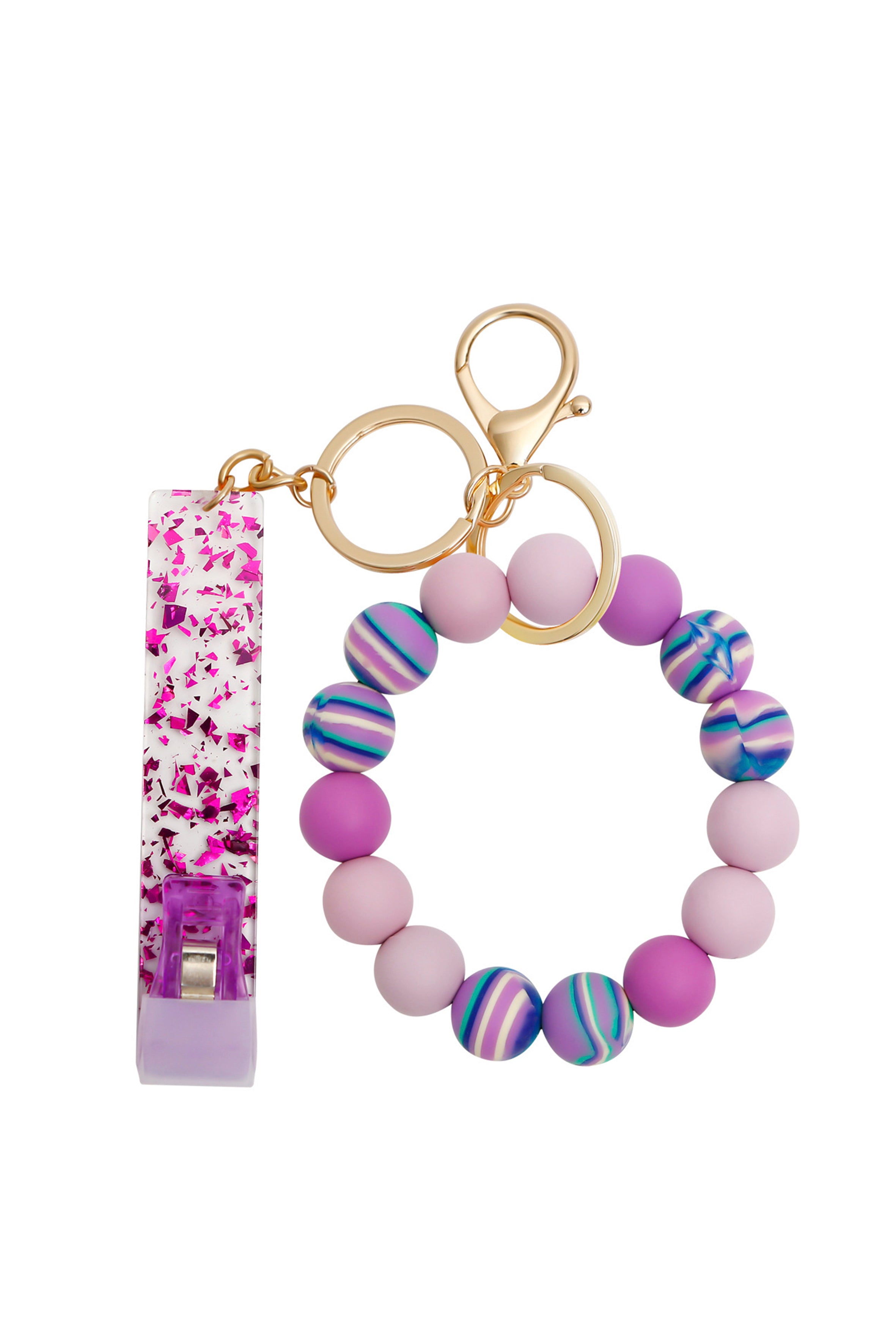 Silicone Bead Keychain Contactless Card Picker K1203