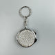 Rhinestone Mirror Compact Mini Makeup Pocket Mirror Keychain K1325