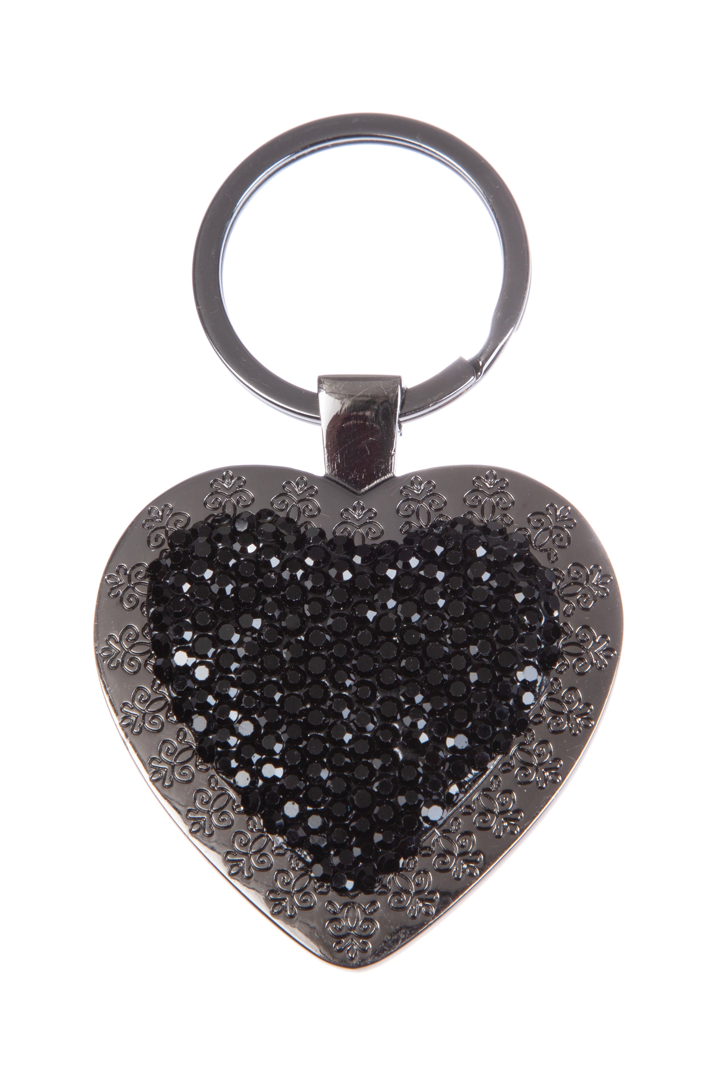 Heart Shape Rhinestone Lover Gift Keychain K1327