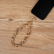 Crystal Phone Wristlet Lanyard K1339-Brown