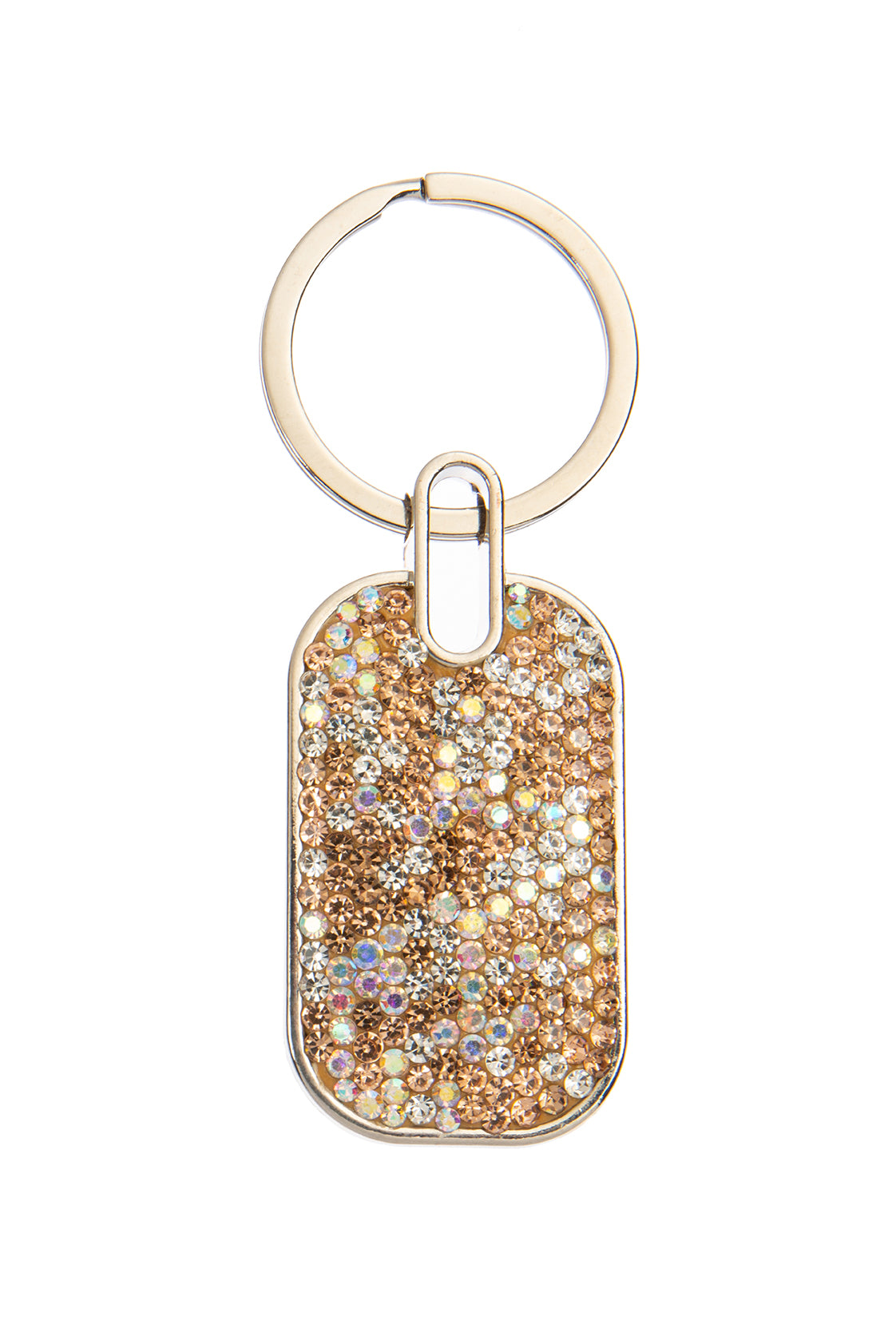 Ceramic Rhinestone Rectangle Keychain K1342