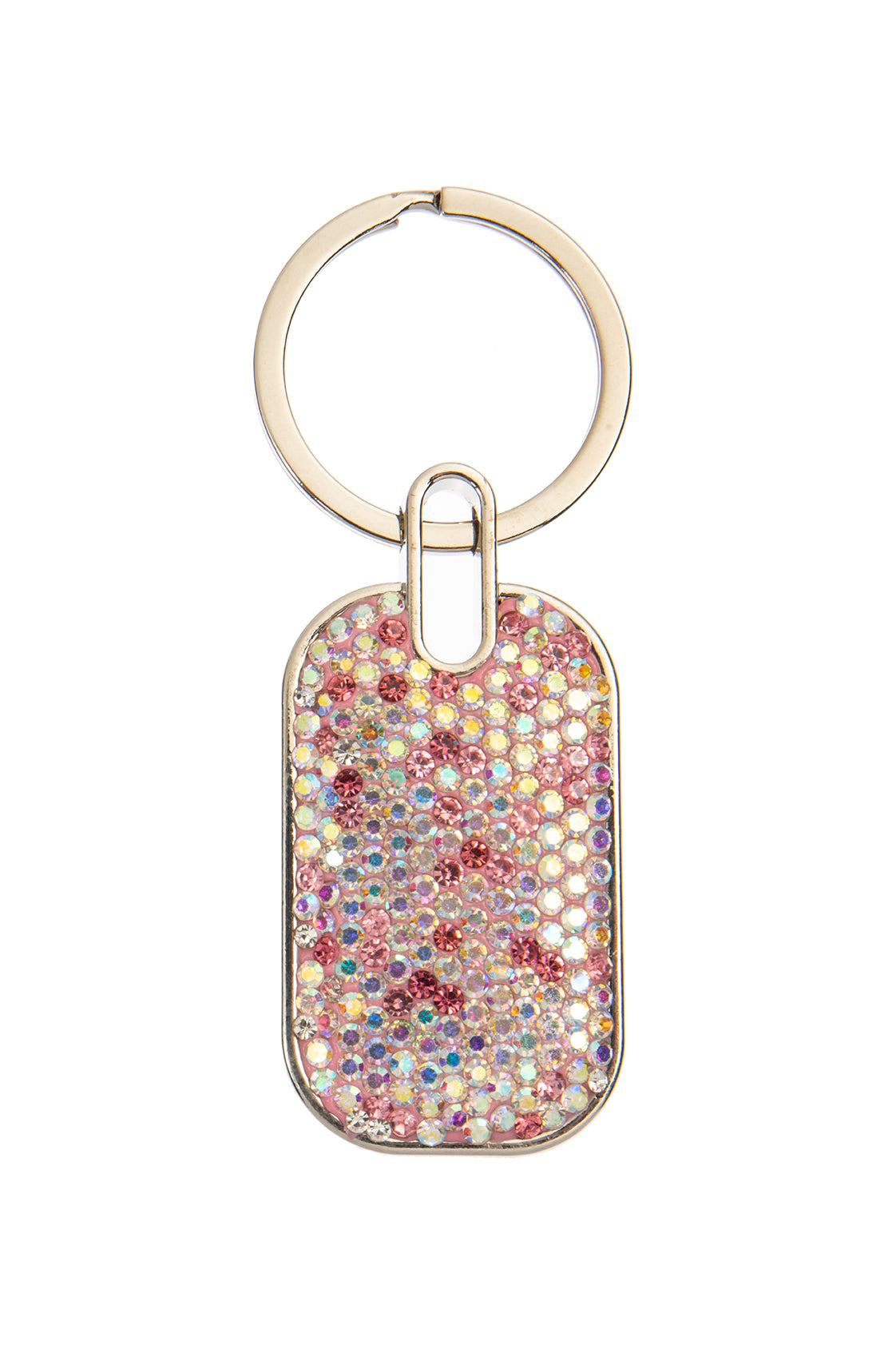 Ceramic Rhinestone Rectangle Keychain K1342