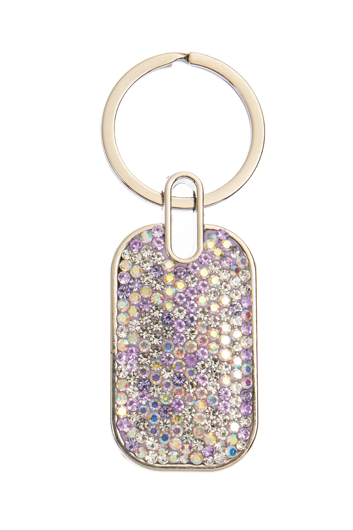 Ceramic Rhinestone Rectangle Keychain K1342