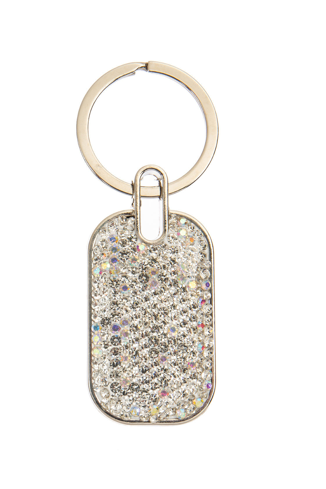 Ceramic Rhinestone Rectangle Keychain K1342