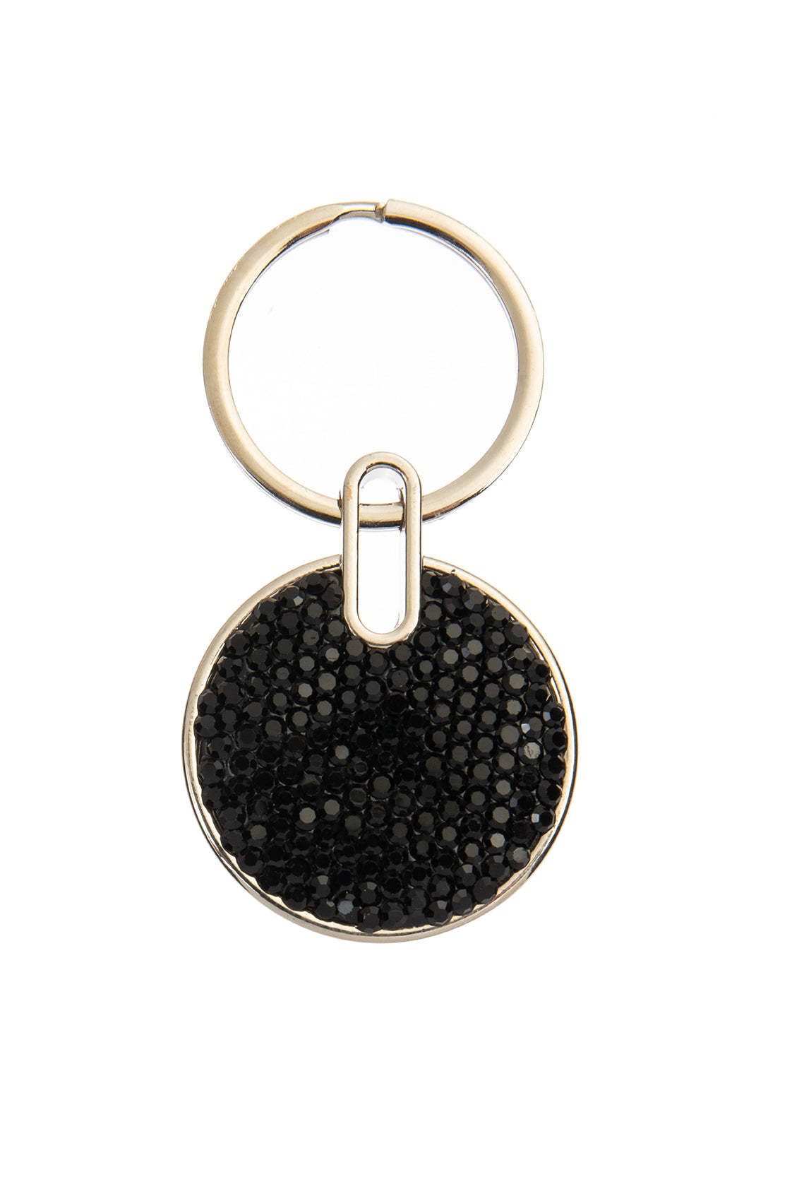 Ceramic Rhinestone Circle Keychain K1343