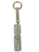 Ceramic Rhinestone Perfume Bottle Keychain K1405