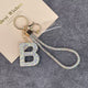 Alphabet Rhinestone Keychain Wristlet K1406
