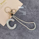 Alphabet Rhinestone Keychain Wristlet K1406