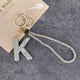 Alphabet Rhinestone Keychain Wristlet K1406