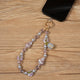 Floral Bead Pistachio Wristlet Lanyard K1421