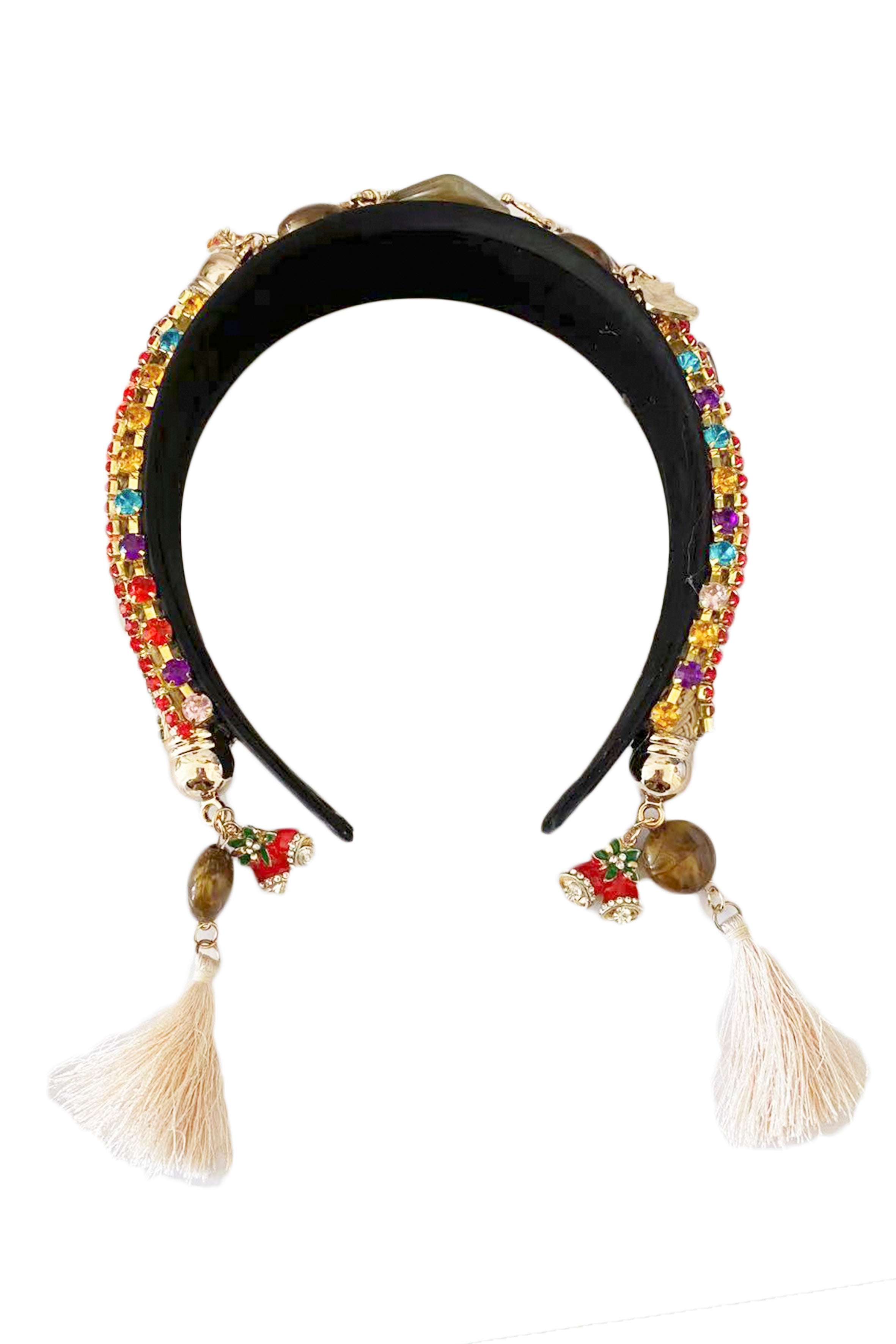 Diadema con borlas de diamantes de imitación de estilo bohemio L2681