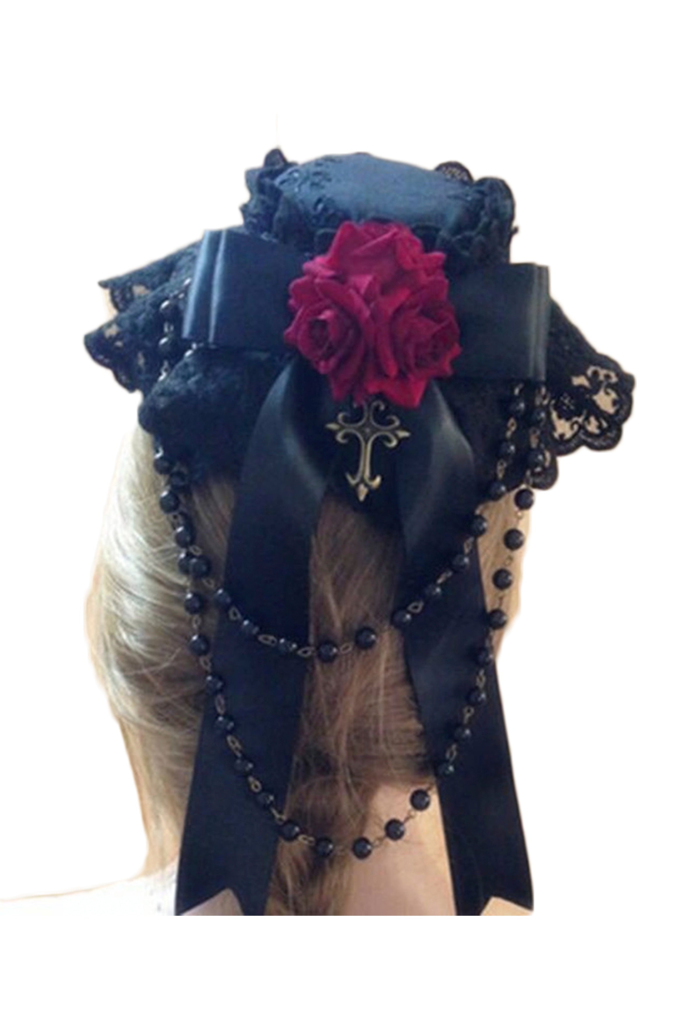 Tocados góticos con rosas, accesorios para el cabello L2724